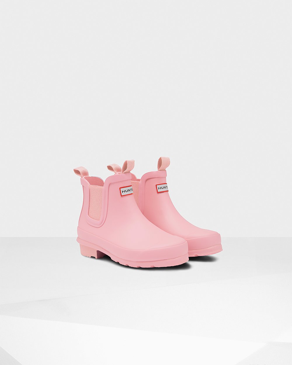 Kids Hunter Original Big | Chelsea Boots Pink | NZ-75061-HNTZ